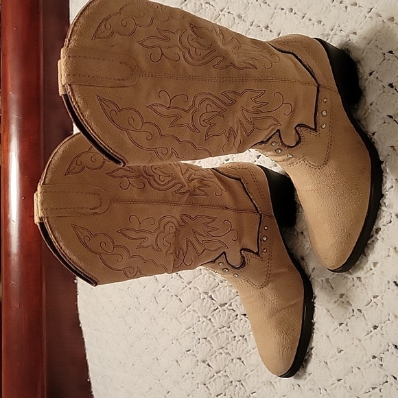 Limited Too Other - Limited Too sold by Justice Tan Suede Cowboy Boot 🤠